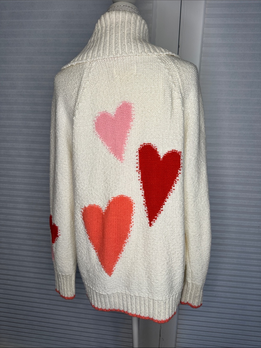 Anthropologie Maeve Heart Cardigan Sweater MK131 - Picture 7 of 11